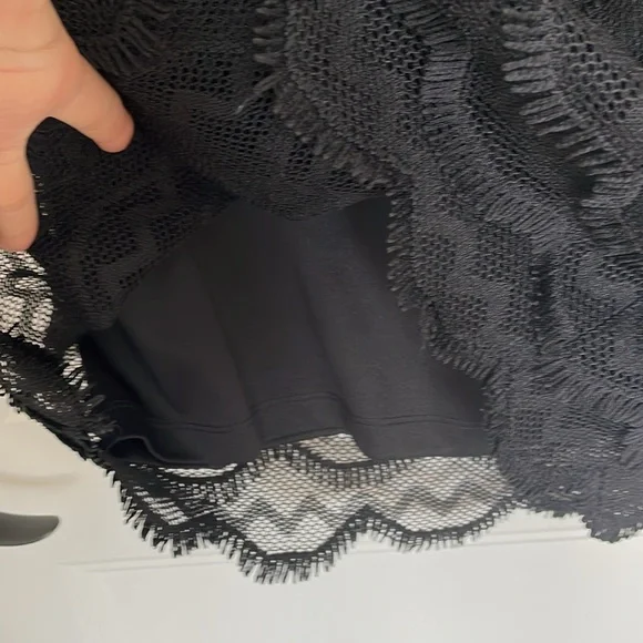 Guess Black Lace Mini-Midi Cocktail Dress, S, EUC - Picture 11 of 12